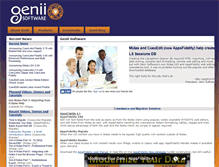Tablet Screenshot of geniisoft.com